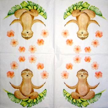 143 Animals Africa: Divers - 3-ply - Erdmännchen - ppd - Ahlers-Langenfeld - Bistro